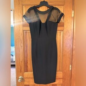 Maggy London Illusion Yoke cocktail dress